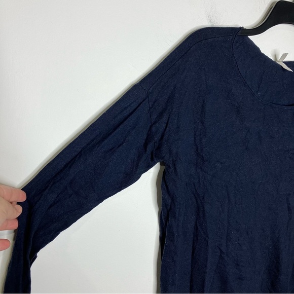 Gap pure navy blue cashmere blend pullover seater thin women’s size medium - Picture 2 of 7
